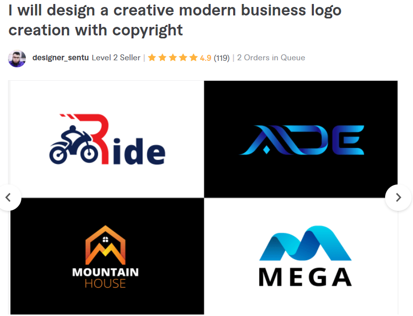 Fiverr Logos für unter 50€, professionelles und minimalistisches logo von top logo designern